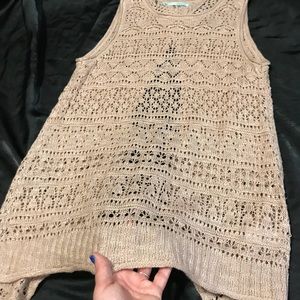 Sleeveless crochet top